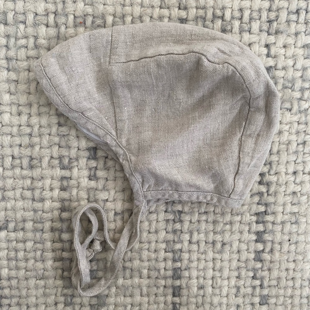 Briar Brimmed Bonnet Natural Linen